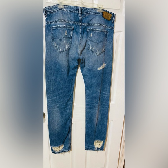 SOLD Men’s Y2K Vintage Diesel Thavar Skinny Slim Jeans Size 38X31 - Picture 9 of 11